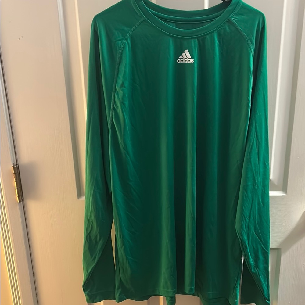 Adidas Emerald Green Long Sleeve Top